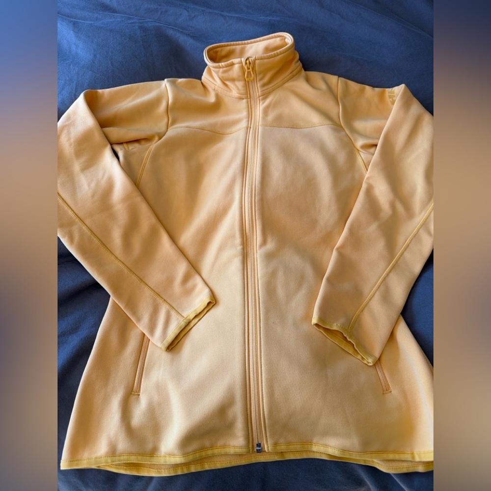 Helly Hansen Women’s Full Zip Fleece Jacket Yellow Peach Softshell - M - Picture 2 of 10